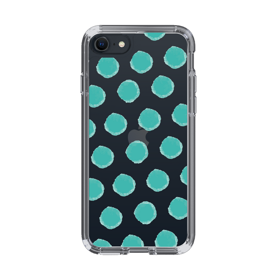 Slim Protection Case［ Original - Favorite Color Polka Dots - Green ］