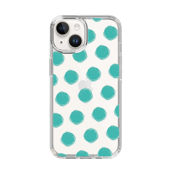 Slim Protection Case［ Original - Favorite Color Polka Dots - Green ］