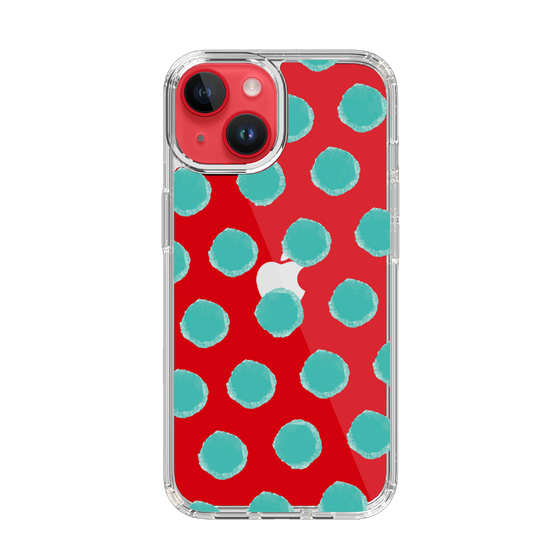 Slim Protection Case［ Original - Favorite Color Polka Dots - Green ］