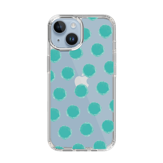Slim Protection Case［ Original - Favorite Color Polka Dots - Green ］