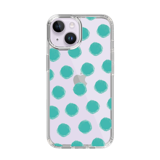 Slim Protection Case［ Original - Favorite Color Polka Dots - Green ］