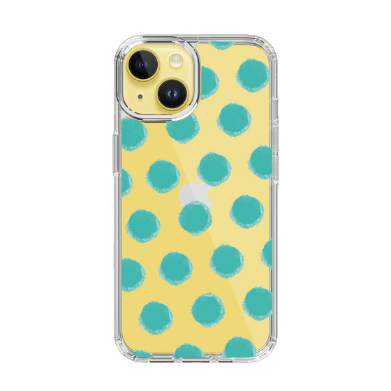 Slim Protection Case［ Original - Favorite Color Polka Dots - Green ］