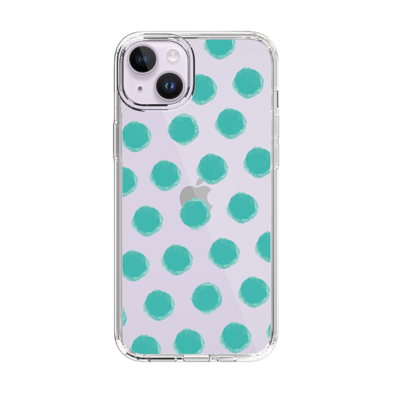 Slim Protection Case［ Original - Favorite Color Polka Dots - Green ］