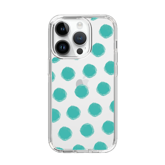 Slim Protection Case［ Original - Favorite Color Polka Dots - Green ］