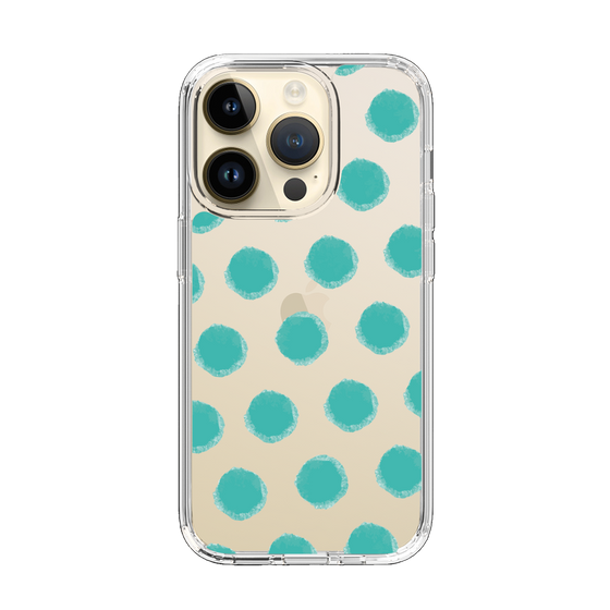 Slim Protection Case［ Original - Favorite Color Polka Dots - Green ］