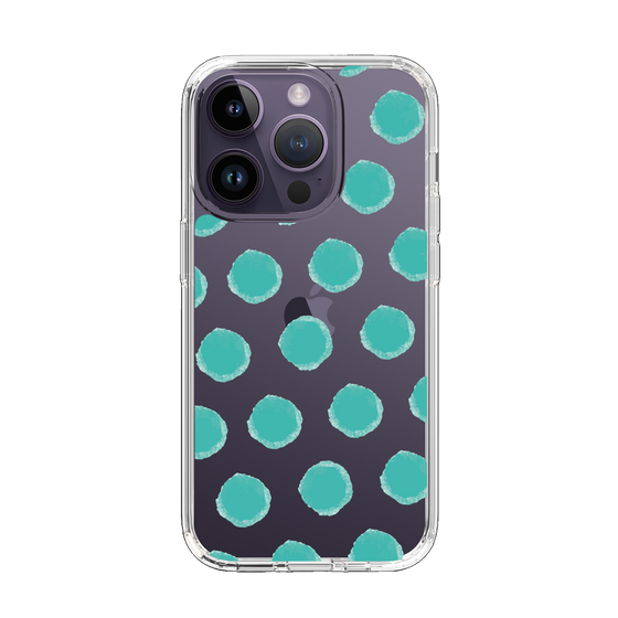Slim Protection Case［ Original - Favorite Color Polka Dots - Green ］