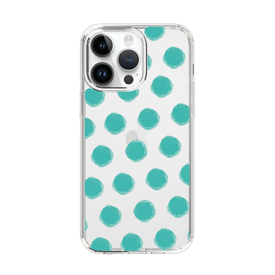 Slim Protection Case［ Original - Favorite Color Polka Dots - Green ］