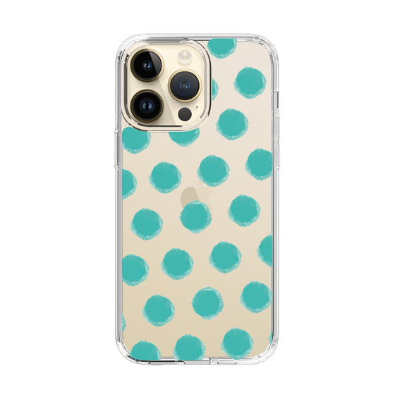 Slim Protection Case［ Original - Favorite Color Polka Dots - Green ］