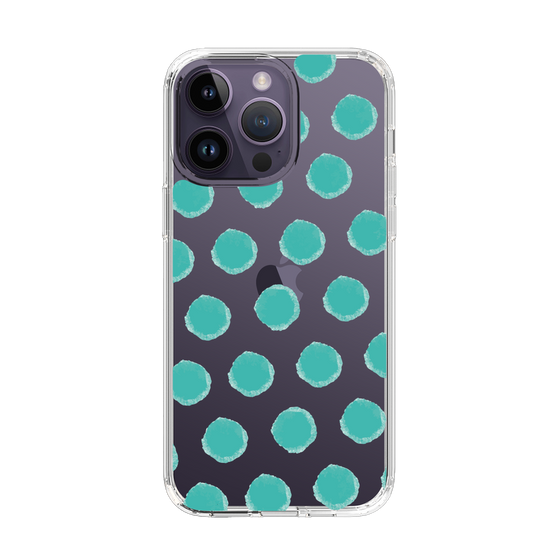 Slim Protection Case［ Original - Favorite Color Polka Dots - Green ］