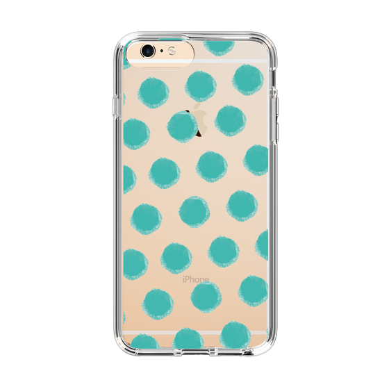 Slim Protection Case［ Original - Favorite Color Polka Dots - Green ］