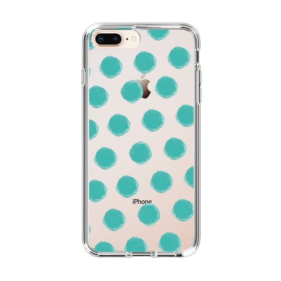 Slim Protection Case［ Original - Favorite Color Polka Dots - Green ］