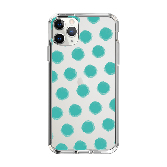 Slim Protection Case［ Original - Favorite Color Polka Dots - Green ］