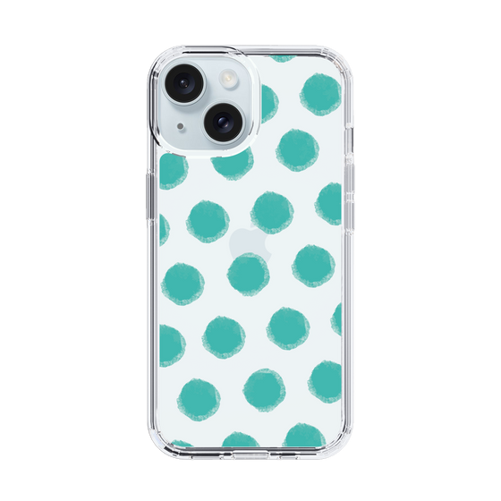 Slim Protection Case［ Original - Favorite Color Polka Dots - Green ］