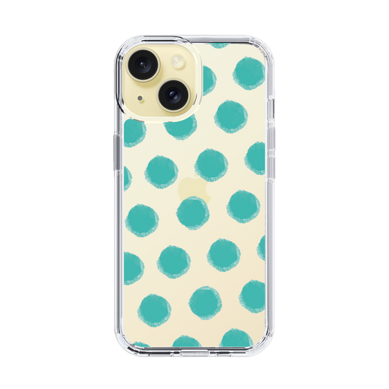 Slim Protection Case［ Original - Favorite Color Polka Dots - Green ］