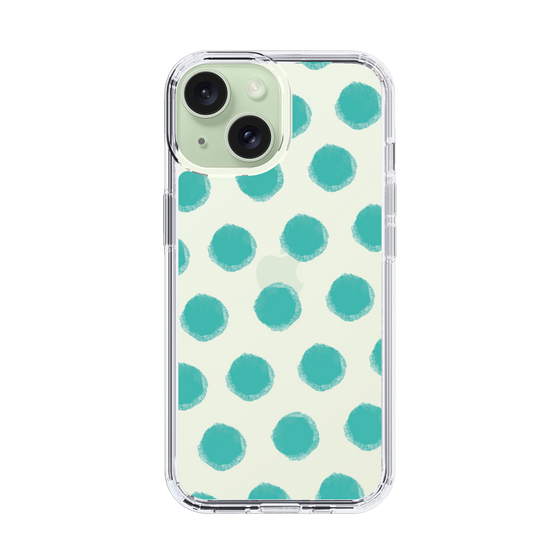 Slim Protection Case［ Original - Favorite Color Polka Dots - Green ］