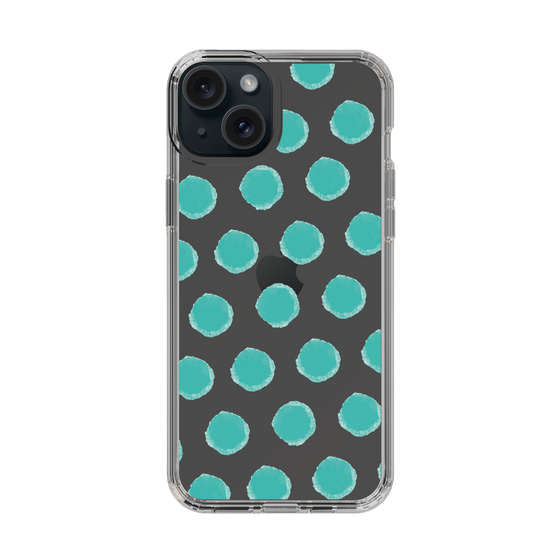 Slim Protection Case［ Original - Favorite Color Polka Dots - Green ］