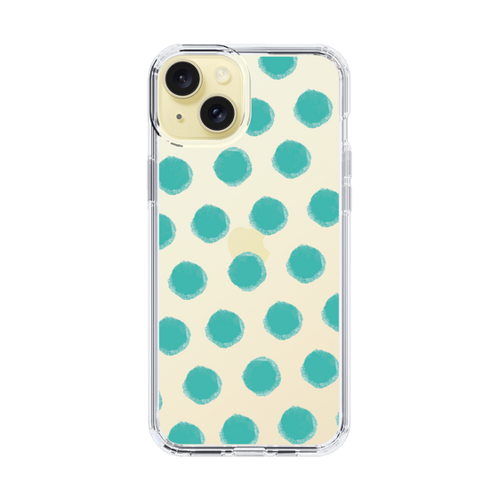 Slim Protection Case［ Original - Favorite Color Polka Dots - Green ］