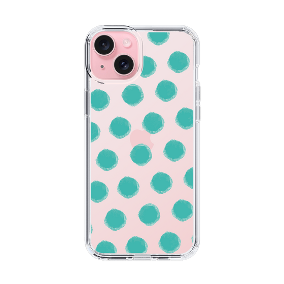 Slim Protection Case［ Original - Favorite Color Polka Dots - Green ］