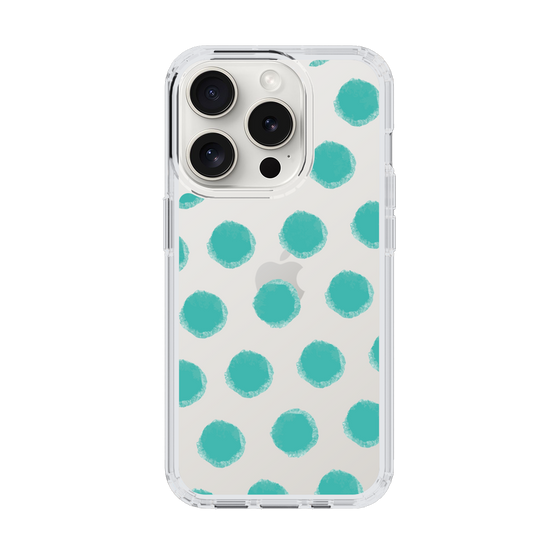 Slim Protection Case［ Original - Favorite Color Polka Dots - Green ］