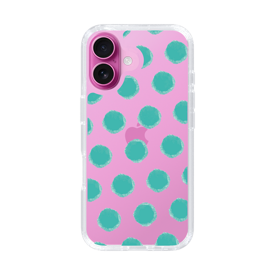 Slim Protection Case［ Original - Favorite Color Polka Dots - Green ］
