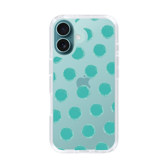 Slim Protection Case［ Original - Favorite Color Polka Dots - Green ］