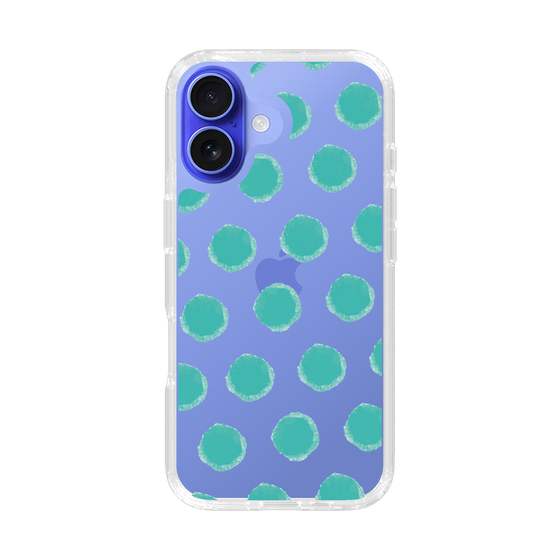 Slim Protection Case［ Original - Favorite Color Polka Dots - Green ］