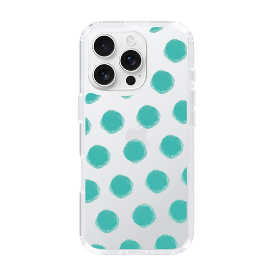 Slim Protection Case［ Original - Favorite Color Polka Dots - Green ］