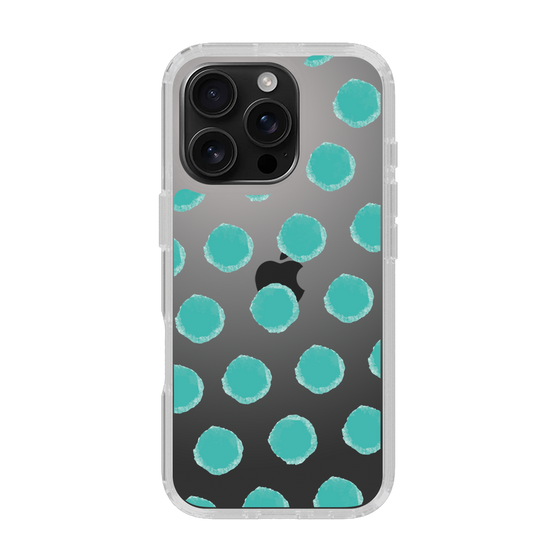 Slim Protection Case［ Original - Favorite Color Polka Dots - Green ］