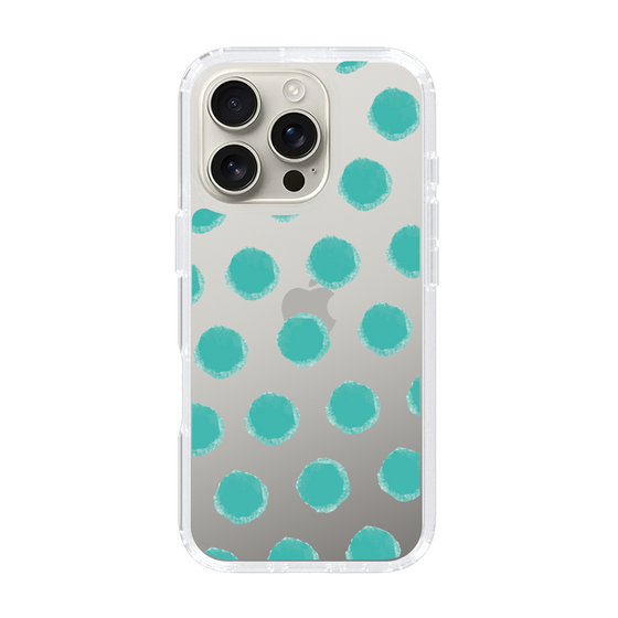 Slim Protection Case［ Original - Favorite Color Polka Dots - Green ］
