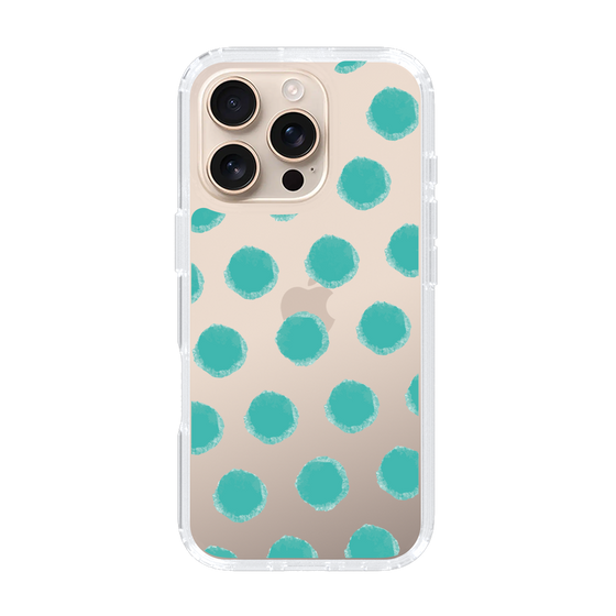 Slim Protection Case［ Original - Favorite Color Polka Dots - Green ］