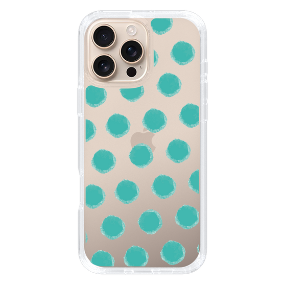 Slim Protection Case［ Original - Favorite Color Polka Dots - Green ］