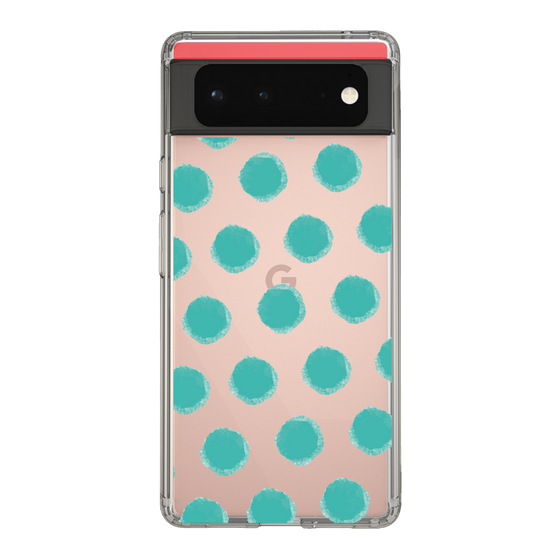 Slim Protection Case［ Original - Favorite Color Polka Dots - Green ］