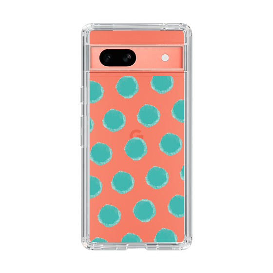 Slim Protection Case［ Original - Favorite Color Polka Dots - Green ］