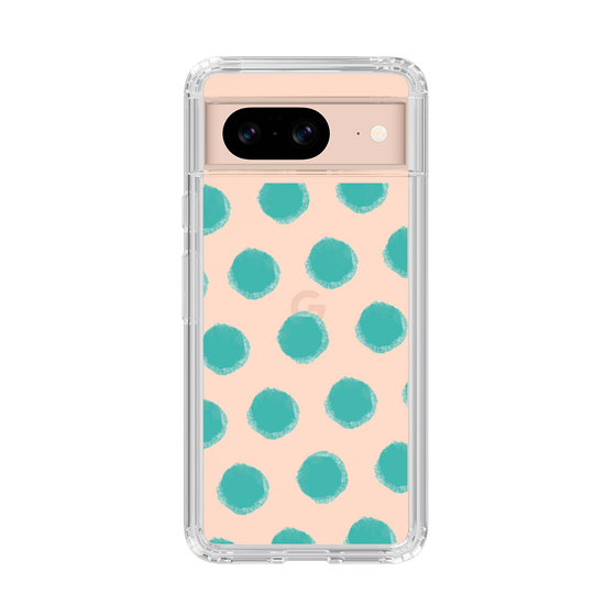 Slim Protection Case［ Original - Favorite Color Polka Dots - Green ］