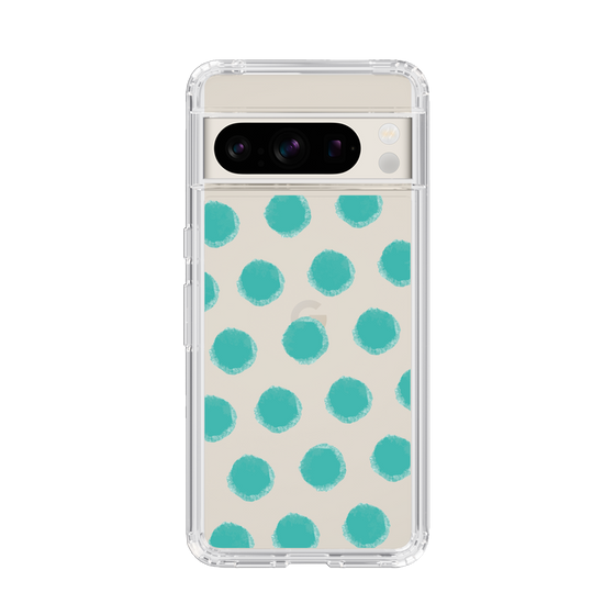 Slim Protection Case［ Original - Favorite Color Polka Dots - Green ］