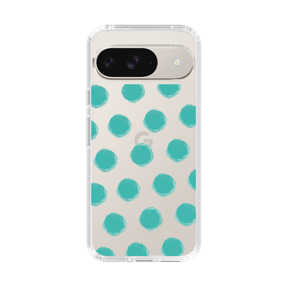 Slim Protection Case［ Original - Favorite Color Polka Dots - Green ］