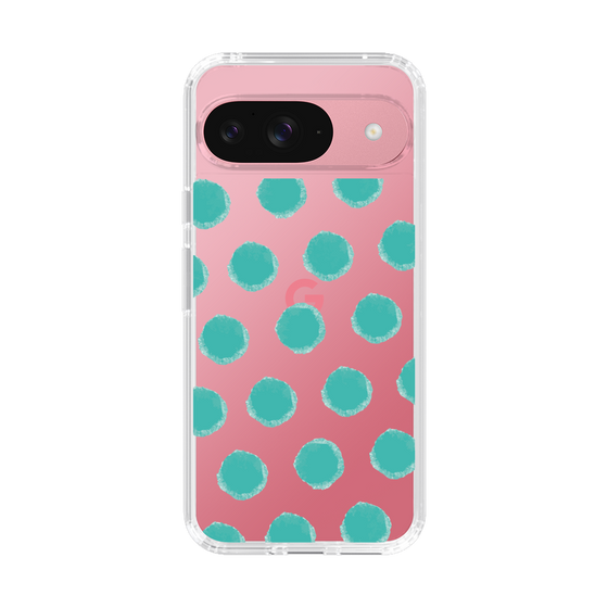 Slim Protection Case［ Original - Favorite Color Polka Dots - Green ］