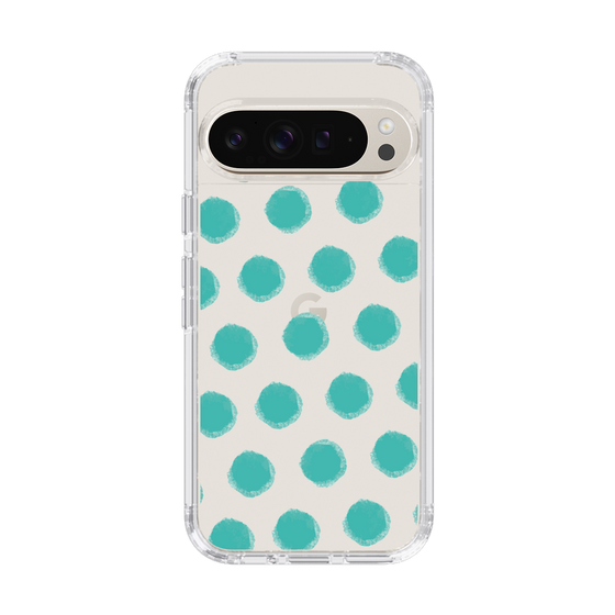 Slim Protection Case［ Original - Favorite Color Polka Dots - Green ］