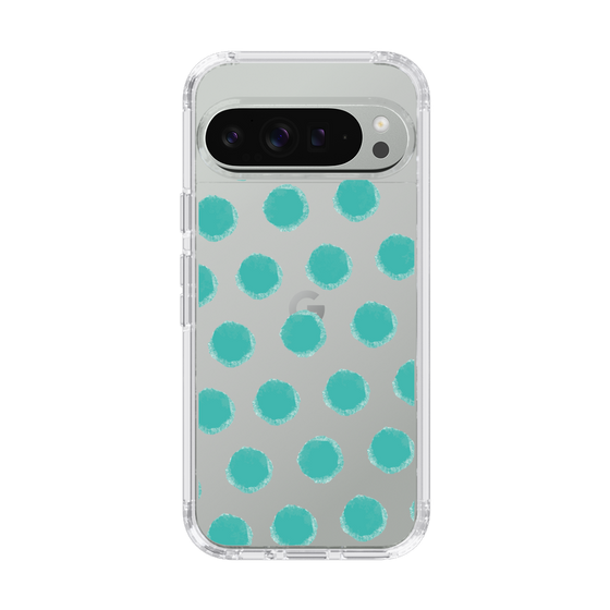 Slim Protection Case［ Original - Favorite Color Polka Dots - Green ］