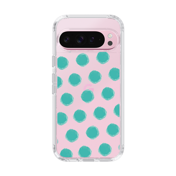 Slim Protection Case［ Original - Favorite Color Polka Dots - Green ］