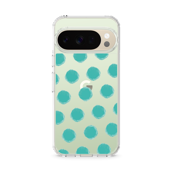 Slim Protection Case［ Original - Favorite Color Polka Dots - Green ］