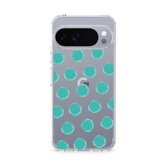 Slim Protection Case［ Original - Favorite Color Polka Dots - Green ］