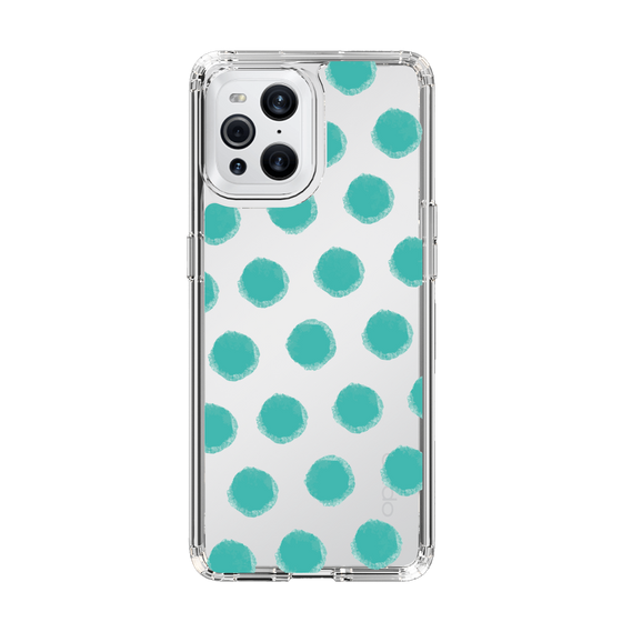 Slim Protection Case［ Original - Favorite Color Polka Dots - Green ］