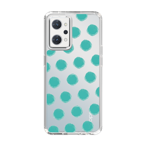 Slim Protection Case［ Original - Favorite Color Polka Dots - Green ］