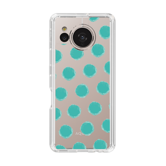 Slim Protection Case［ Original - Favorite Color Polka Dots - Green ］