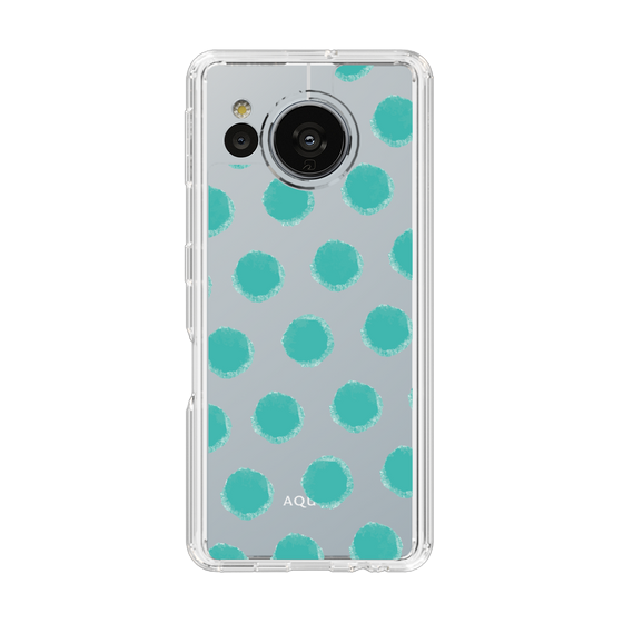 Slim Protection Case［ Original - Favorite Color Polka Dots - Green ］