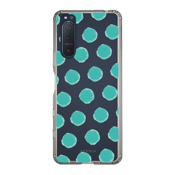 Slim Protection Case［ Original - Favorite Color Polka Dots - Green ］