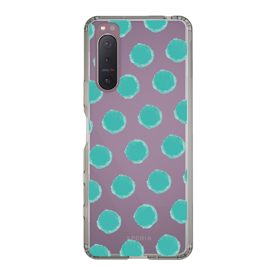 Slim Protection Case［ Original - Favorite Color Polka Dots - Green ］