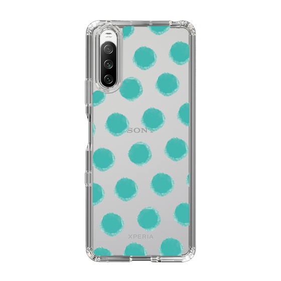 Slim Protection Case［ Original - Favorite Color Polka Dots - Green ］