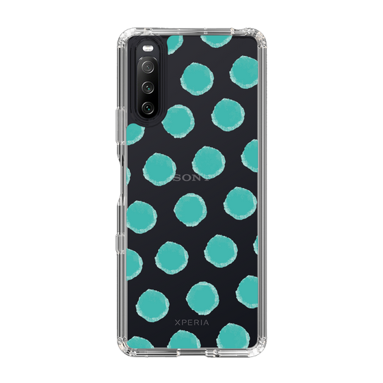 Slim Protection Case［ Original - Favorite Color Polka Dots - Green ］